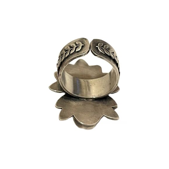 Custom Made Sterling Silver Art Deco Statement Ring (Adjustable) - Picture 3 of 8